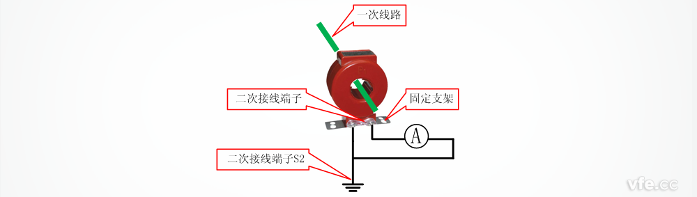 丈量中电流互感器的接线图