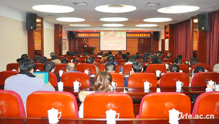 湖南yw永旺快投网电气召开2018年度事情总结暨表扬大会