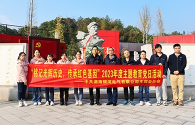 “铭刻绚烂历史，传承红色基因”主题教育 ——yw永旺快投网电气党日运动